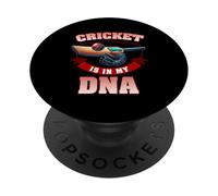 El cricket está en mi ADN Jugador de críquet Bowler Batsman Cricket PopSockets PopGrip Adhesivo
