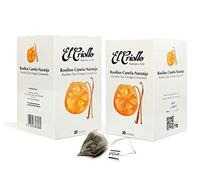 El Criollo - Infusión Rooibos Canela-Naranja | Infusión Gourmet | Pack de 2x20 (40 bolsitas)