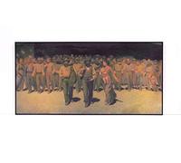 EL CUARTO ESTADO - GIUSEPPE PELLIZZA DA VOLPEDO 1901- CUADRO ENMARCADO (P2493)- Moldura de aluminio Negro Mate -Montado en tablero Adhesivo Ligero- Laminado en Mate (sin cristal) (60x120cm)