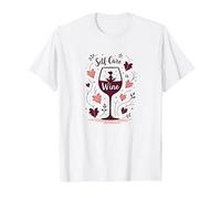 El Cuidado Personal es Vino: Zen Wine Lover Autumn Camiseta, Hombre, Blanco, 5XL