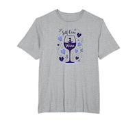 El Cuidado Personal es Vino: Zen Wine Lover Autumn Camiseta, Hombre Tallas Grandes, Gris Jaspeado, 6X Alto