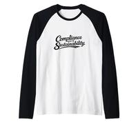 El cumplimiento Cumple con la sostenibilidad - Protección del Medio Ambiente Camiseta Manga Raglan
