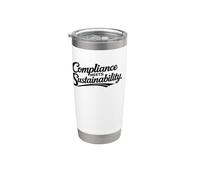El cumplimiento cumple con la sostenibilidad - Protección del medio ambiente Vaso térmico de acero inoxidable de doble pared