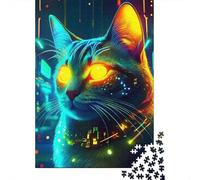 El Cyberpunk Puzzles 1000 Piezas para Adultos, Juego Desafiante, Antiestrés, Ejercita Memoria, Regalos para Adultos 500pcs (52x38cm)