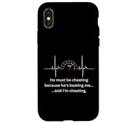 Él Debe Estar Haciendo Trampa - Car Guy Racer Auto Mechanic Racer Carcasa para iPhone X/XS