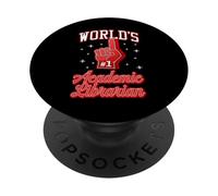 El Dedo de Espuma #1 del Bibliotecario académico número uno del Mundo PopSockets PopGrip Adhesivo