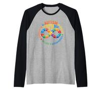 El Defensor de la aceptación del Autismo Incluye Educar Infinito Camiseta Manga Raglan