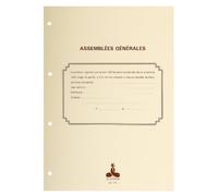 El Delfín - Ref. 2721D - Recarga numerada/perforada 100 hojas lisas 90 g, con guardias para archivadores legales Asambleas Generales, Junta Directiva, libros de registro e inventario - A4