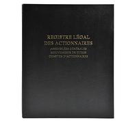 El Delfín - Ref. 942D Archivador legal negro registro legal de los ACCIONistas - 4 anillas - 108 hojas numeradas Asamblea General, movimiento de valores, fichas de accionistas - Formato A4