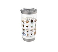 El delicioso mundo del café Vaso térmico de acero inoxidable de doble pared