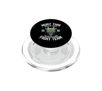 El Demonio Tigre Y El Muay Thai PopSockets PopGrip para MagSafe