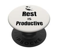 El Descanso es motivación productiva de autocuidado para el Bienestar de Las Mujeres PopSockets PopGrip Adhesivo