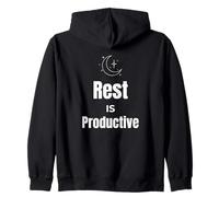 El Descanso es motivación productiva de autocuidado para el Bienestar de Las Mujeres Sudadera con Capucha