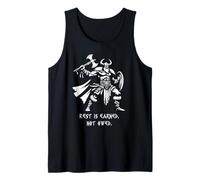 El descanso se gana, no se debe. Batalla Masculinidad Viking Camiseta sin Mangas