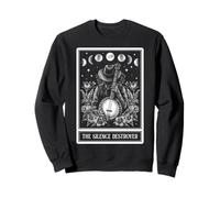 El Destructor del Silencio Banjo Jugador Banjoist Tarot Card Sudadera