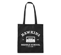 El Desván Nerd Hawkins Middle School ST AV Club Upside Down- Bolso de tela tote bag