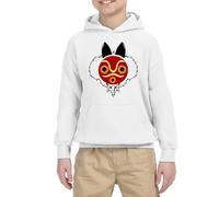 El Desván Nerd Máscara de la Princesa - Sudadera con Capucha para niños (as4, Age, 7_Years, Regular, 7 años)