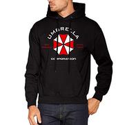 El Desván Nerd Our Business is Life Itself - Sudadera con Capucha para Hombre Color Negro Talla L