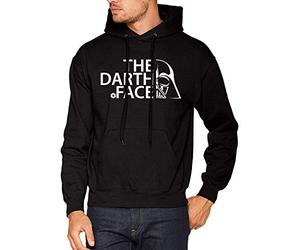El Desván Nerd The Darth Face - Sudadera con Capucha para Hombre (XXL)