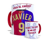 EL DETALLITO Taza Barcelona Personalizada Nombre Número Y Dedicatoria Regalo Futbol Original Niños Cumpleaños Dia Del Padre Madre Tazas Desayuno Personalizadas Equipos Apta Lavavajillas Y Microondas