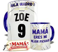 El Detallito & Tú Taza Madrid Personalizada Nombre Número Y Dedicatoria Regalo Futbol Original Niños Cumpleaños Dia Del Padre Madre Tazas Desayuno Personalizadas Equipos Apta Microondas