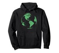 EL DÍA DE LA Tierra Salva Nuestro Planeta Cambio CLIMÁTICO Mapa Mundial del Sudadera con Capucha