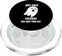 El Día de los Muertos es una Broma aterradora y aterradora sobre los Fantasmas Que Huyen PopSockets PopGrip para MagSafe