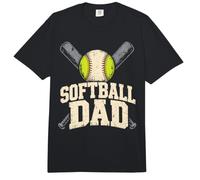 El día del Partido de Softbol para papá fue Angustiado Comfort Colors Adult Heavyweight T-Shirt