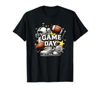 El día del Partido es la Temporada para Usar Cascos de fútbol, Tacos y Pompones Camiseta