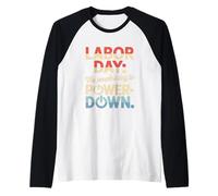 El Día del Pueblo para Apagar el Día del Trabajo Camiseta Manga Raglan