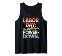 El Día del Pueblo para Apagar el Día del Trabajo Camiseta sin Mangas