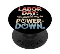 El Día del Pueblo para Apagar el Día del Trabajo PopSockets PopGrip Adhesivo