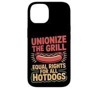 El Día del Trabajo sindicaliza la parrilla igualdad de derechos para todos los perros calientes Carcasa para iPhone 14
