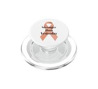 El Día Nacional de los Sobrevivientes de Cáncer es más Fuerte Que Ayer PopSockets PopGrip para MagSafe