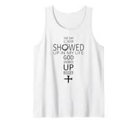 El día Que apareció el cáncer en mi Vida Dios apareció más Grande Camiseta sin Mangas