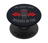 El Diablo de Jersey cree en ti - Motivación Cryptid Design PopSockets PopGrip Adhesivo