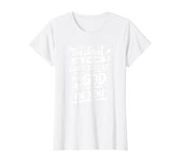 El Diablo en Ellos no Puede derrotar al Dios en ti, Christian Camiseta gráfica económica, Mujer, Blanco, M