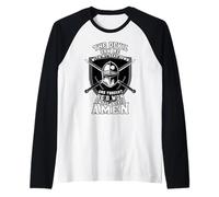 El Diablo me derribó y pensó Que había Ganado Christian Camiseta Manga Raglan