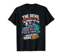 El Diablo me susurró Que traigo Cerveza Camiseta