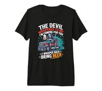 El Diablo me susurró Que traigo Cerveza Camiseta Premium