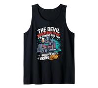 El Diablo me susurró Que traigo Cerveza Camiseta sin Mangas