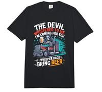 El Diablo me susurró Que traigo Cerveza Comfort Colors Adult Heavyweight T-Shirt