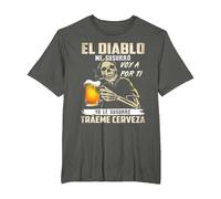 el Diablo me susurró voy a por ti yo le susurré tráeme Camiseta, Hombre Tallas Grandes, Asfalto, 5X Alto
