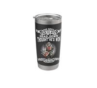 El diablo me vio caballero templario Vaso térmico de acero inoxidable de doble pared