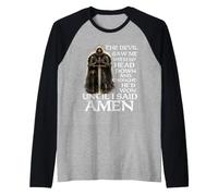El Diablo me VIO con la Cabeza hacia Abajo y pensó Que había Ganado Camiseta Manga Raglan