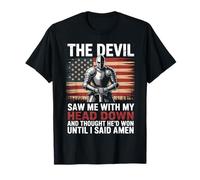 El diablo me vio con la cabeza pensó que había ganado hasta que dije Amén Camiseta