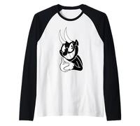 El Diablo Vintage Cartoon Camiseta Manga Raglan