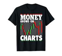 El Dinero Crece en gráficos - Trading de acciones Crypto Day Trader Camiseta