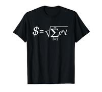 El Dinero es la raíz de Todo Mal fórmula matemática Camiseta gráfica económica, Hombre, Negro, M