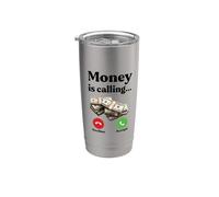 El dinero está llamando al empresario Hustle Hustler CEO Vaso térmico de acero inoxidable de doble pared